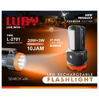  Luby L-2701 20w+3w Emergency Rechargeable Flashlight