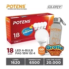 Led Potens Package 18 Watt Contents 3 Free 1 White Light 1