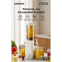 Slow Juicer SAMONO SW-JCS40 Pemeras Jus Buah & Sayur Bukaan Lebar 98mm