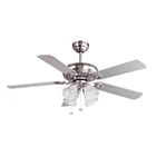 MT. EDMA 52IN ULTRA Ceiling Fan Ceiling Fan with 4 Lamps Silver Or BN 1