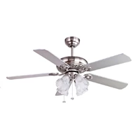 MT. EDMA 52IN ULTRA Ceiling Fan Ceiling Fan with 4 Lamps Silver Or BN