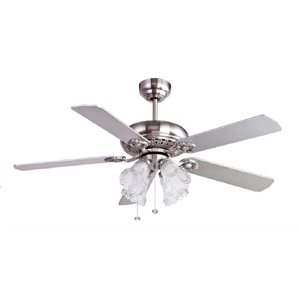 MT. EDMA 52IN ULTRA Ceiling Fan Ceiling Fan with 4 Lamps Silver Or BN