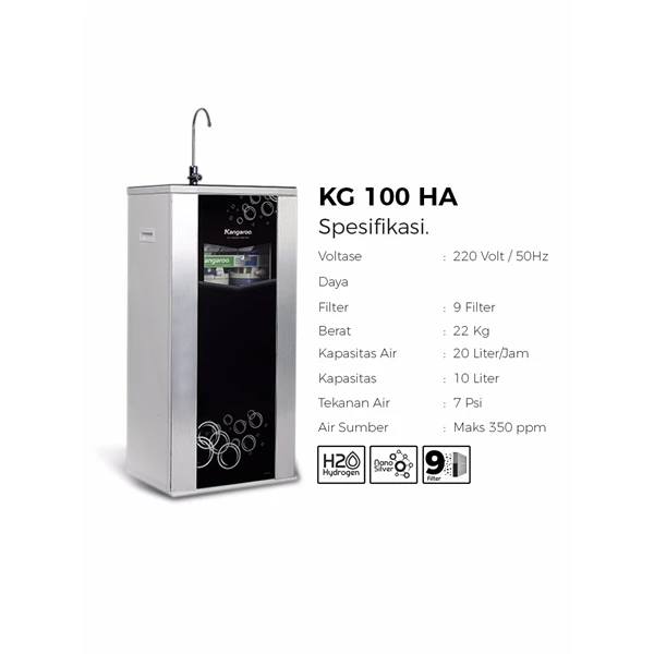 RO Water Purifier Machine Water Purifier KG 100 HA
