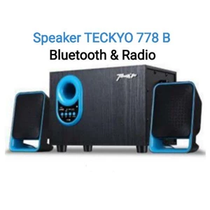 Speaker Aktif GMC TECKYO 778B Bluetooth - Speaker Audio GMC Tekyo 778 B Bluetooth + Remote (Wireless Microphone System)
