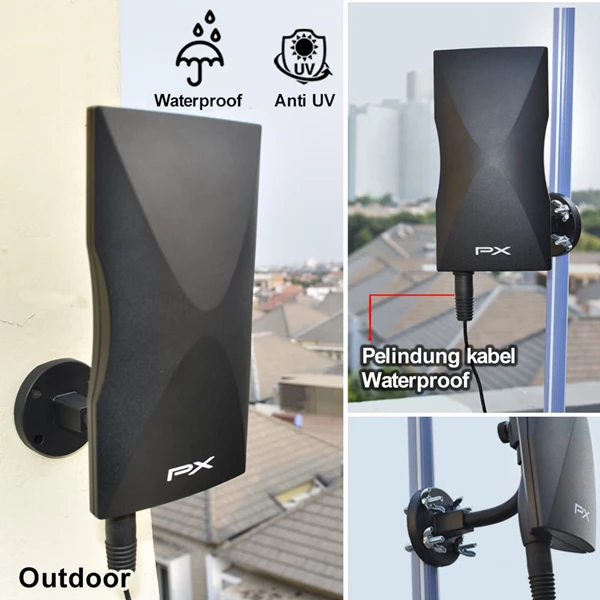 Indoor Outdoor Digital TV Antenna PX DA-5900B Wide Range And Clear Image