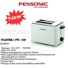 Pensonic Toaster PTI-929 Alat Pemanggang Roti 2
