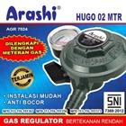 Arashi Hugo 02 MTR Regulator Gas LPG dengan Meteran Anti Bocor Dan Instalasi Mudah 1