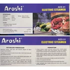 Arashi AES 01 Electric Steamer Makanan Kapasitas 0.8 Liter Diameter 18cm 2