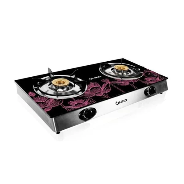 Niko Reflection 2 Commercial Gas Stove 2 Furnaces With Strong And Luxurious Glass Body