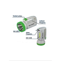 IMAC ASC-6025 COB Senter LED Super Terang Hemat Energi Dengan 2 Watt Dan 5 COB