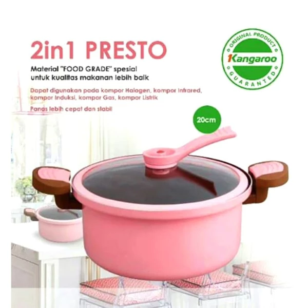 Kangaroo KG165S 2IN1 Pressure Cooker Faster Soft and Delicious Meat-Other Kitchen Apllicanes