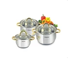 Kangaroo KG864 Cookware Alat Masak Set / Panci Set Isi 3 Stainless Steel-Alat Dapur Lainnya 1