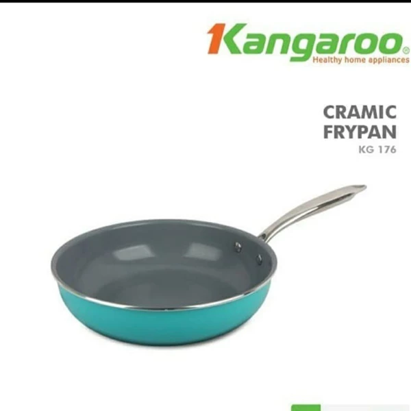 Kangaroo KG176 Wok & Fry Pan 24cm Panci Dengan Lapisan Ceramic Anti Lengket