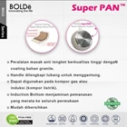 Bolde Super Pan Panci Wok 28cm Wajan Lapisan Granite Anti Lengket 3