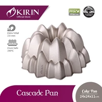 Kirin Premium Cake Pan Cascade Cetakan Kue Dengan Teflon Anti Lengket Ekstra Tebal [Alat Dapur Lainnya]