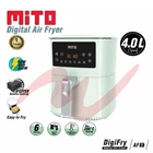 Pemanggang Elektronik Mito AF1 Digital Air Fryer Kapasitas 4 Liter Dengan Coating Granite Alat Dapur Lainnya 1