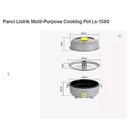 Electric Pan Multi-Purpose Cooking Pot Ls-1380 3