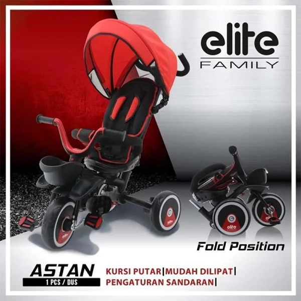 Elite Family Astan Baby Walker Sepeda Anak Roda 3