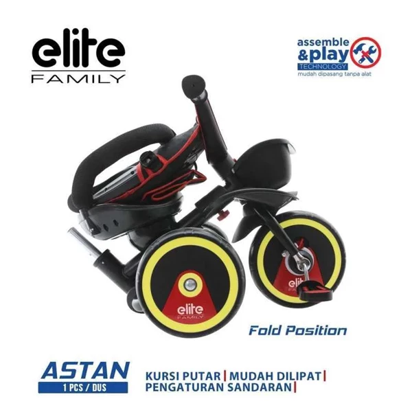 Elite Family Astan Baby Walker 3-wheeled children