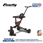 Elite Family Baby Walker Nadle Sepeda Roda 3 Untuk Anak Dapat Dilipat 4