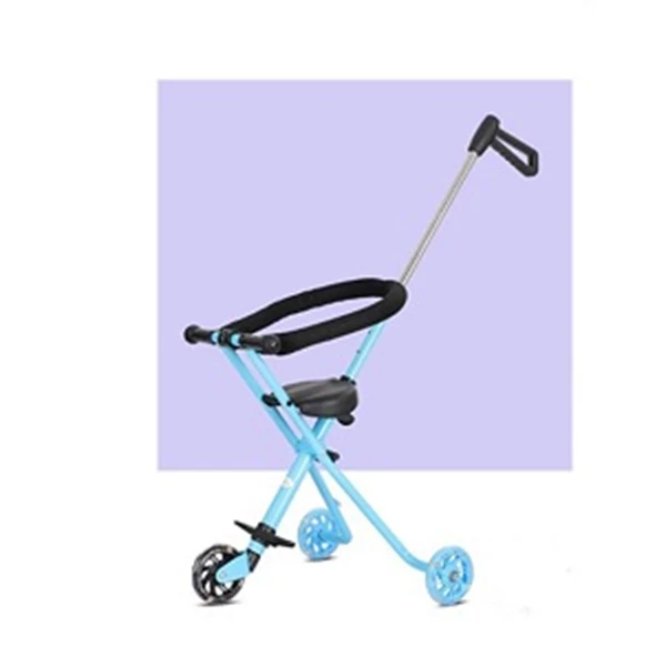 Exotic ET-LW-005 Baby Walker Stroller 3 Roda Kreta Dorong Lipat Untuk Bayi