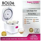 Bolde Supercook Rice Cooker Low Carbo/Less Sugar Nasi Sehat Untuk Kesehatan Anda 2