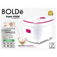 Bolde Supercook Rice Cooker Low Carbo/Less Sugar Nasi Sehat Untuk Kesehatan Anda